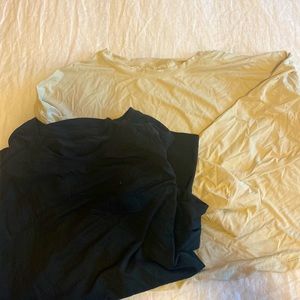 Two long sleeve Lululemon tops.